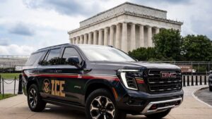Trump’s name emblazoned on new ICE vehicles in fleet debut across Washington