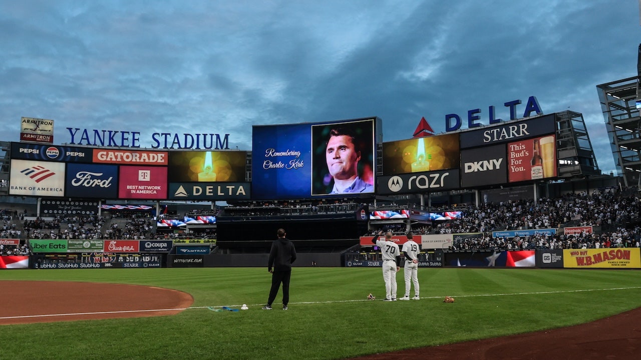 Yankees honor Charlie Kirk with moment of silence after Utah shooting
